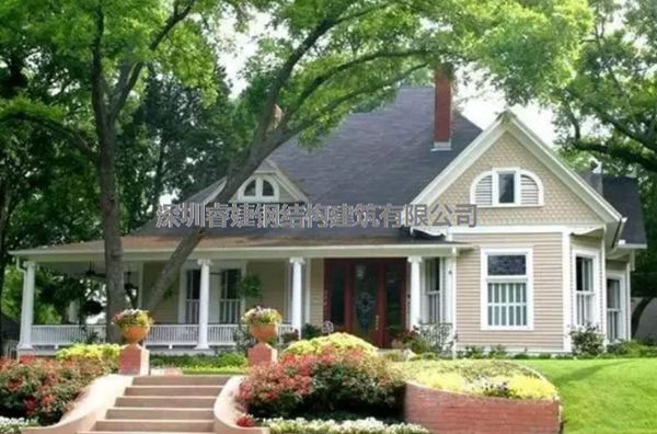 無與倫比的輕鋼結(jié)構(gòu)別墅(圖1)