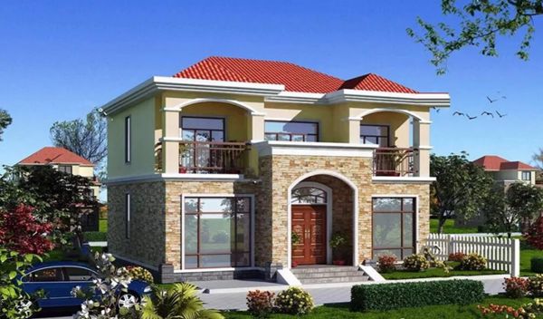 兩層120平米鋼結構別墅造價(圖1)