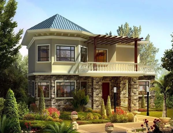 兩層樓的輕鋼別墅造價(jià)多少錢(qián)？(圖1)