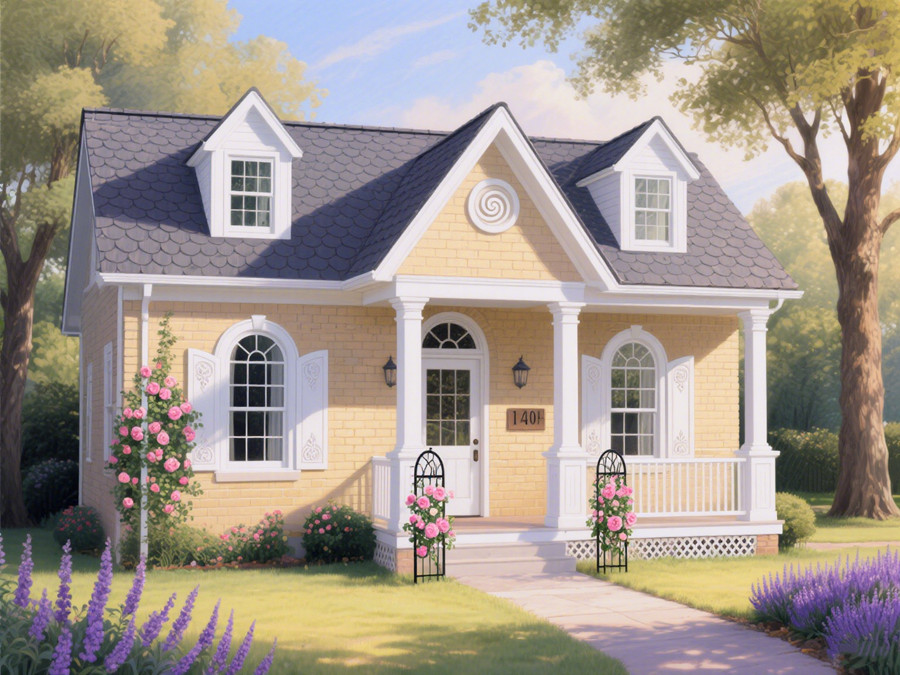 歐式田園風(fēng)格的輕鋼別墅